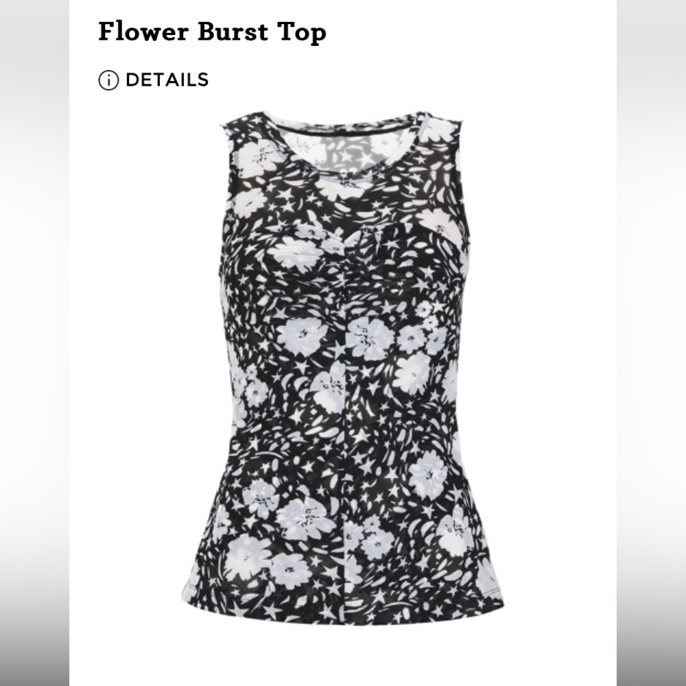 NWOT Cabi Flower Burst Top, Style #6105, Sz Lg